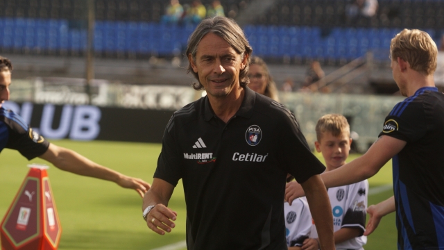 Filippo Inzaghi, Pisa, during the Italian Cup soccer Match between Pisa vs Cesena at Pisa's Romeo Anconetani Stadium Cetilar Arena, September 25, 2024 Alessandro La Rocca/LaPresse