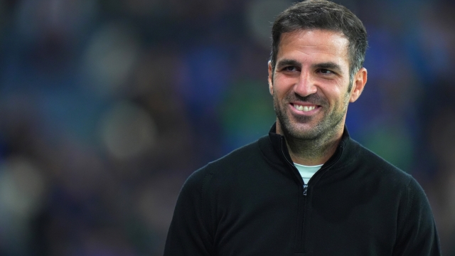 Como's Cesc Fabregas  during the Serie A soccer match between Atalanta and Como   at the Gewiss Stadium in Bergamo, north Italy - Tuesday , September 24 , 2024. Sport - Soccer . (Photo by Spada/Lapresse)