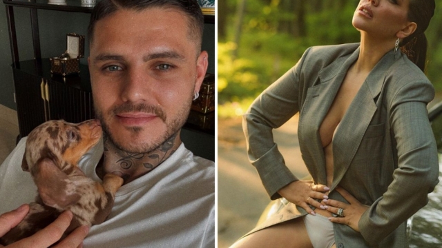 Mauro Icardi e Wanda Nara, il bassotto