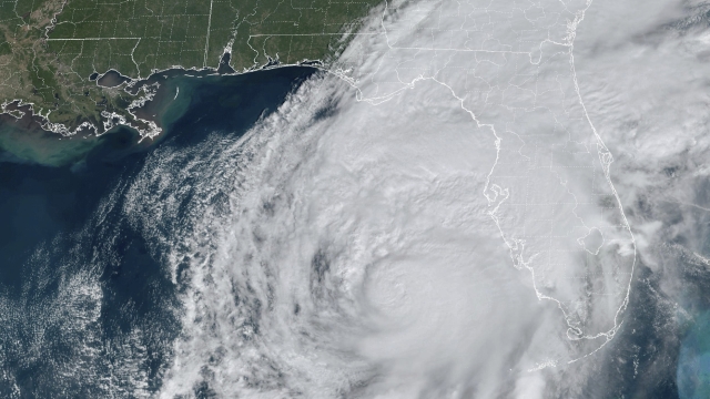 This GOES-16 GeoColor satellite image taken at 11:46 a.m. EDT and provided by National Oceanic and Atmospheric Administration (NOAA) shows Hurricane Milton in the Gulf of Mexico off the coast of Florida, Wednesday, Oct. 9, 2024. (NOAA via AP)    Associated Press / LaPresse Only italy and Spain