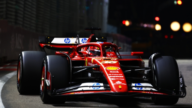 SINGAPORE, SINGAPORE - SEPTEMBER 22: Charles Leclerc of Monaco driving the (16) Ferrari SF-24 on track during the F1 Grand Prix of Singapore at Marina Bay Street Circuit on September 22, 2024 in Singapore, Singapore. (Photo by Mark Thompson/Getty Images)