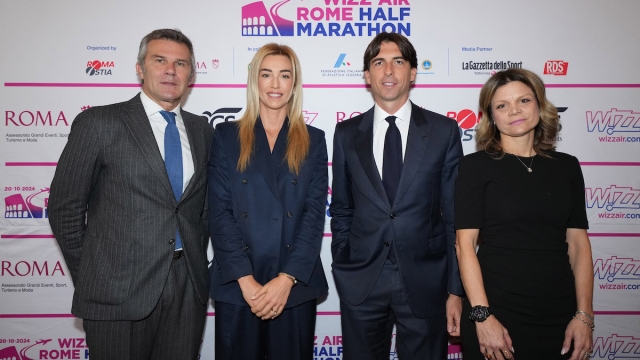 during the press conference the Wizz Air Rome Half Marathon in Rome, Italy - Wednesday 16 October 2024 - Sport (photo by Alfredo Falcone/LaPresse)