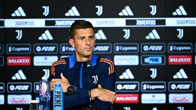 TURIN, ITALY - SEPTEMBER 20: Juventus head coach Thiago Motta during a press conference  at Allianz Stadium on September 20, 2024 in Turin, Italy. (Photo by Daniele Badolato - Juventus FC/Juventus FC via Getty Images)