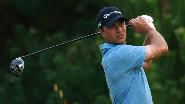 INCHEON, SOUTH KOREA - OCTOBER 25: Guido Migliozzi of Italy tees off on the 11th hole on day two of the Genesis Championship 2024 at Jack Nicklaus GC Korea on October 25, 2024 in Incheon, South Korea. (Photo by Han Myung-Gu/Getty Images)