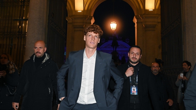 Italian Jannik Sinner during the blue carpet on the occasion of the Nitto ATP Finals 2024 in Turin, 07 November 2024. ANSA/ALESSANDRO DI MARCO