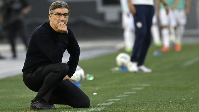 RomaÕs head coach Ivan Juric reacts during the Serie A soccer match between AS Roma and Bologna FC at the Olimpico stadium in Rome, Italy, 10 November 2024. ANSA/RICCARDO ANTIMIANI