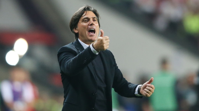 SAMSUN, TURKEY - OCTOBER 11: Head coach Vincenzo Montella of Turkey reacts during the UEFA Nations League 2024/25 League B Group B4 match between Turkiye and Montenegro at Samsun Stadium on October 11, 2024 in Samsun, Turkey. (Photo by Ahmad Mora/Getty Images)