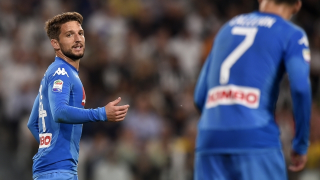 Foto LaPresse/Fabio Ferrari 22/04/2018 Torino (Italia) Sport Calcio Juventus vs Napoli - Campionato italiano di calcio Serie A TIM 2017/2018 - Allianz Stadium Nella foto: Dries Mertens (S.S.C.Napoli); Photo LaPresse/Fabio Ferrari April 22, 2018 Turin (Italy) Sport Soccer Juventus vs Napoli - Italian Football Championship League A TIM 2017/2018 - Allianz Stadium In the pic: Dries Mertens (S.S.C.Napoli);
