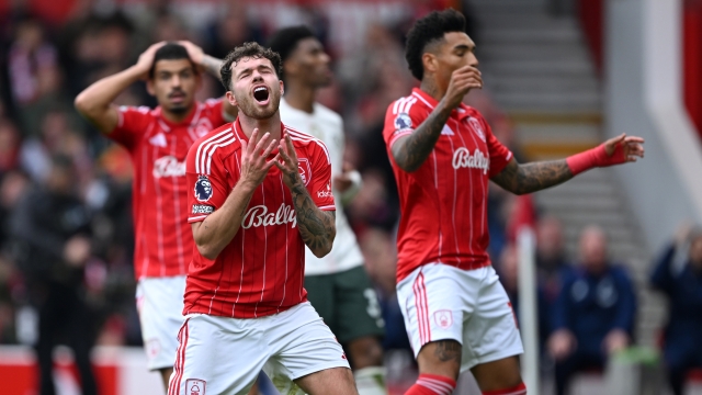 Neco Williams of Nottingham Forest reacts after a missed chance during the Premier League match between Nottingham Forest and Chelsea at City Ground on October 18, 2025 in Nottingham, England. (Photo by Shaun Botterill/Getty Images)