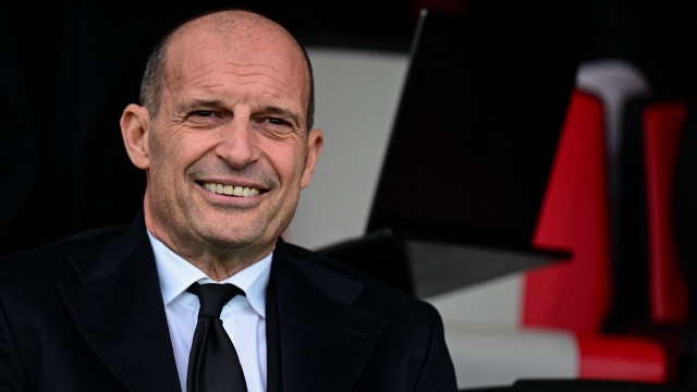 AC Milan's Italian coach Massimiliano Allegri looks on ahead of the Italian Serie A football match between Cremonese and AC Milan at the Giovanni Zini Stadium in Cremona on March 1, 2026. (Photo by Piero CRUCIATTI / AFP)