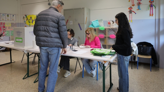 , Brescia seggi votazioni referendum giustizia, Italia - Sport - 22 Marzo 2026 (Foto Valentina Renna/LaPresse)  - Brescia votazioni seggi referendum