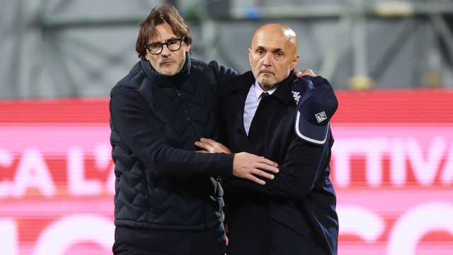  Head coach Paolo Vanoli manager of ACF Fiorentina and Head coach Luciano Spalletti manager of Juventus FC reacts during the Serie A match between ACF Fiorentina and Juventus FC at Artemio Franchi on November 22, 2025 in Florence, Italy. (Photo by Gabriele Maltinti/Getty Images)