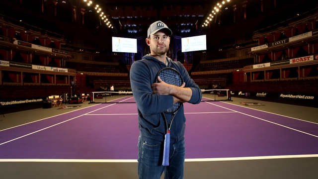 <enter caption here> during day one of the Statoil Masters Tennis at the Royal Albert Hall on December 3, 2014 in London, England.