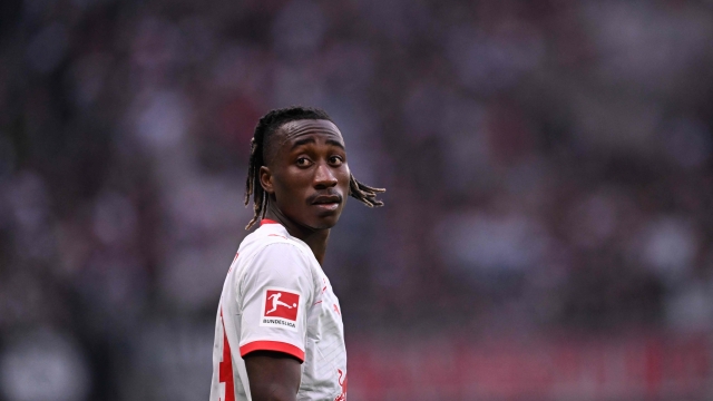 (FILES) Leipzig's Ivorian forward #49 Yan Diomande reacts during the German first division Bundesliga football match between Eintracht Frankfurt and RB Leipzig in Frankfurt am Main, western Germany, on April 18, 2026. PSG are negotiating with RB Leipzig over a transfer for Ivorian striker Yan Diomande, who has informed the club that he wants to join Paris next season, AFP learned on June 28, 2026 from a source close to the matter. (Photo by Kirill KUDRYAVTSEV / AFP) / DFL REGULATIONS PROHIBIT ANY USE OF PHOTOGRAPHS AS IMAGE SEQUENCES AND/OR QUASI-VIDEO
