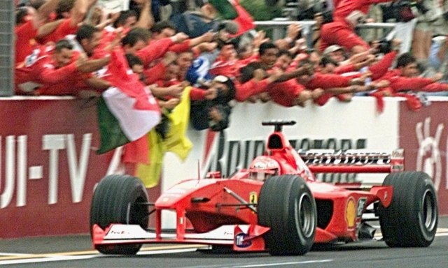 Michael Schumacher vince il GP del Giappone 2000 e il titolo Mondiale