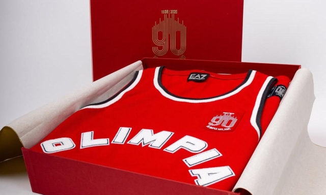 Olimpia Milano, contro Sassari il kit che celebra la storia del club