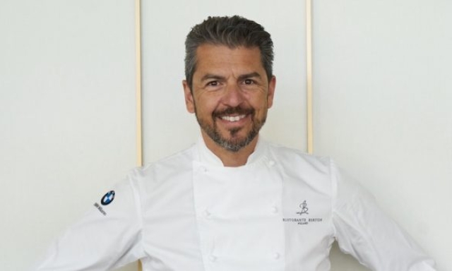 Andrea Berton, chef-patron del ristorante stellato Berton a Milano.