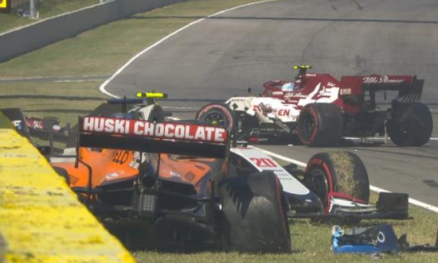 Le vetture ko di Sainz, Magnussen e Giovinazzi