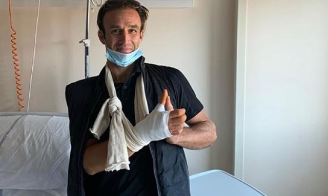 Zarco dopo l’intervento a Modena. Instagram