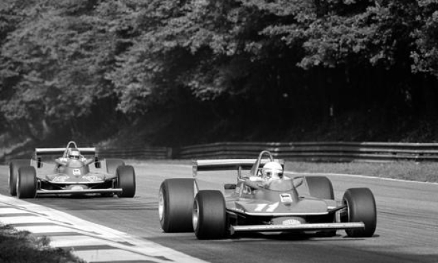 Monza 1979: Jody Scheckter davanti a Gilles Villeneuve. Getty