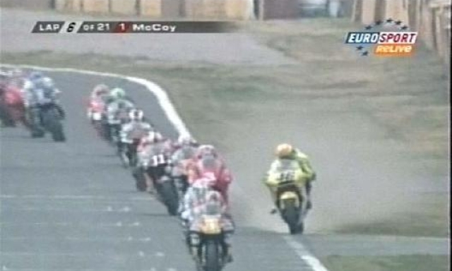 Giappone 2001 e le scintille Biaggi-Rossi. Liverani/Eurosport