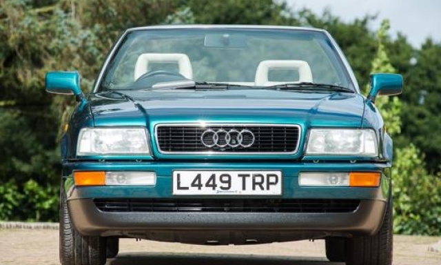 Il frontale dell’Audi del 1994: fu restituita perché l’etichetta di Casa Windsor non gradiva che i membri della Famiglia Reale girassero su un’auto tedesca