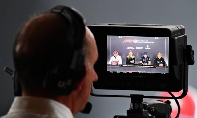 La conferenza stampa del GP di Baku. Getty