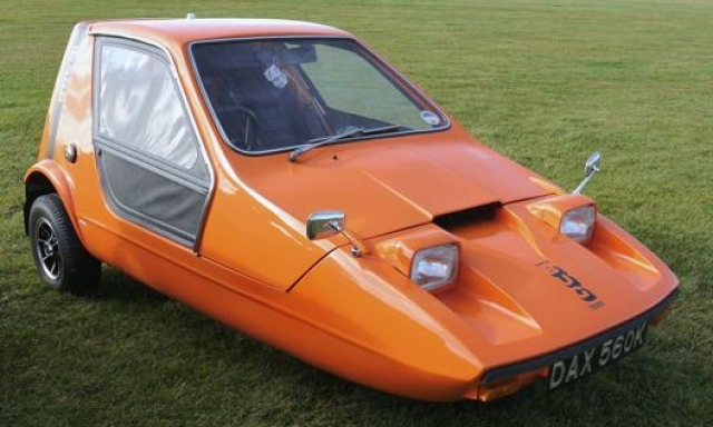 La Bond Bug arancione zucca che non sfondò sul mercato tra 1970 e 1974