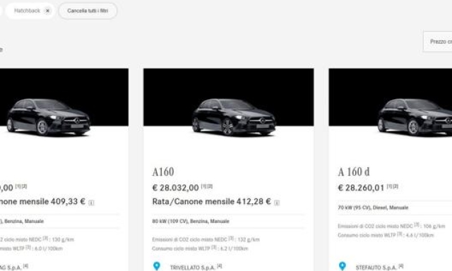 L’avanzato portale di Mercedes-Benz Italia permette di scegliere, configurare e acquistare online l’auto desiderata