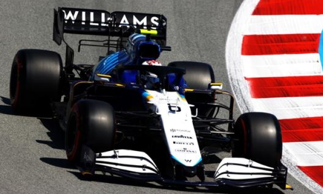 La Williams in azione a Montmeló nel GP di Spagna. Getty