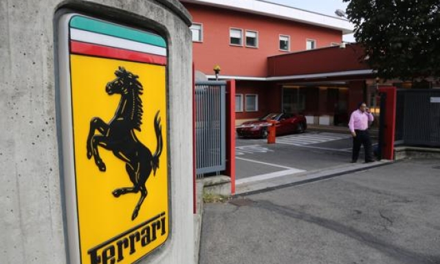 L’ingresso della Ferrari a Maranello. Ansa