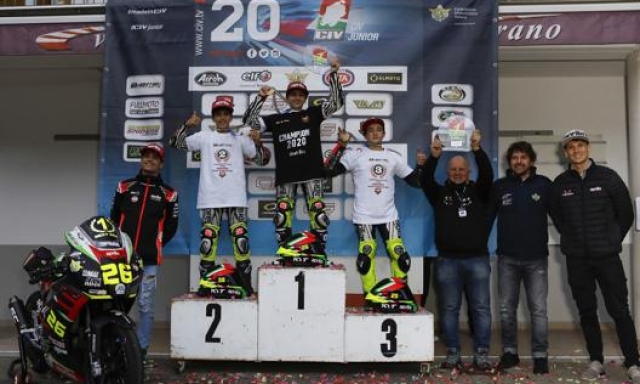 Il podio della classe “Next Generation”, Lorenzo Frasca è il vincitore finale