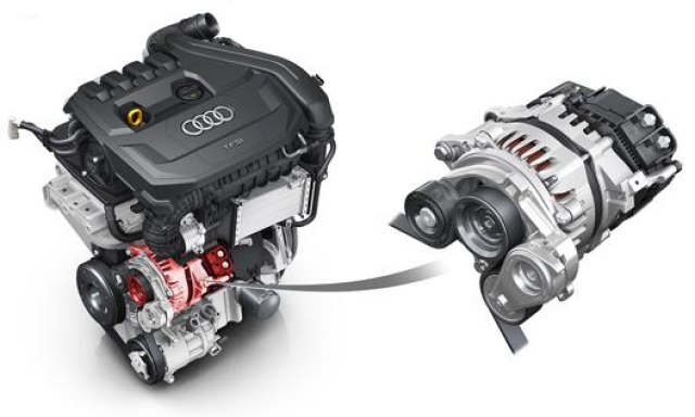 Il sistema mild hybrid 48V Audi