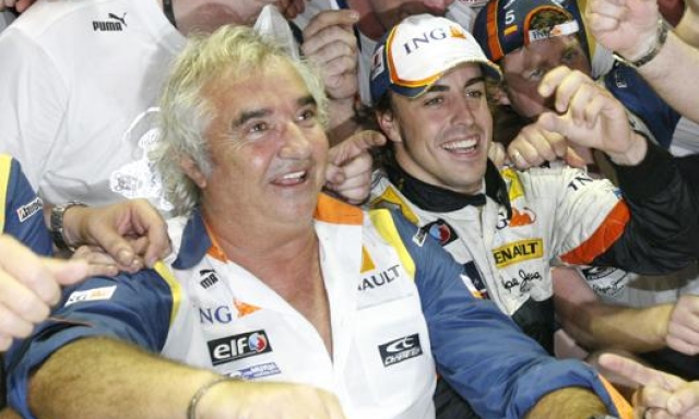 Con Fernando Alonso