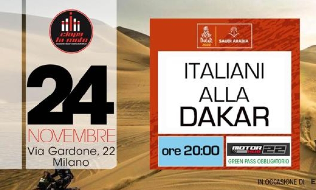 L’evento milanese si terrà in via Gardena 22 a partire dalle 20 di mercoledì 24 novembre
