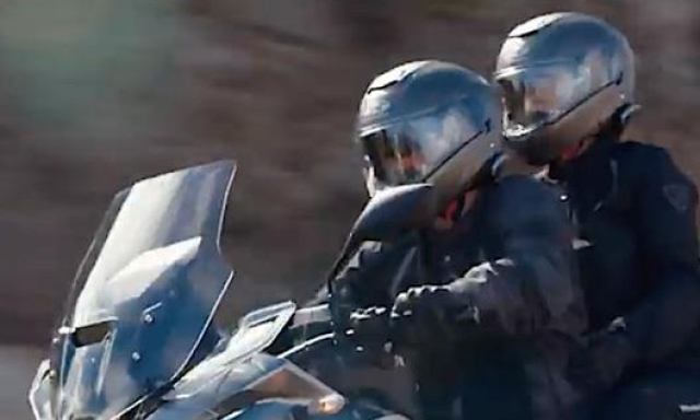 Un frame del video teaser dove si intravvede la nuova moto