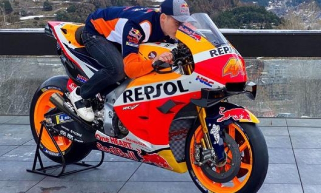 Pol Espargarò sulla Honda 2020. Instagram