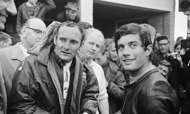 Mike Hailwood e Giacomo Agostini