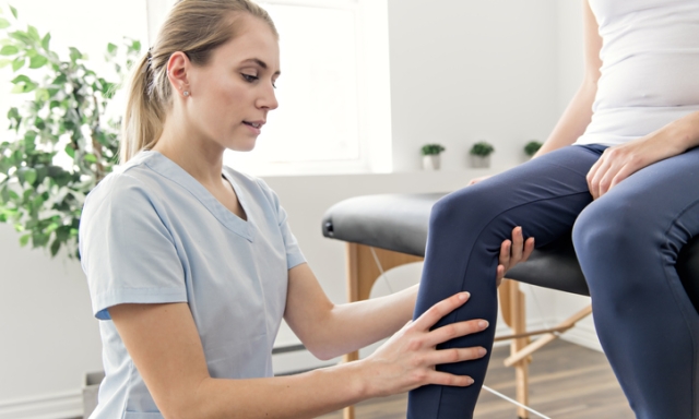 Modern rehabilitation physiotherapy in the room