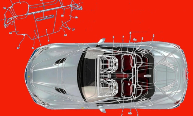 Ferrari brevetta la cabriolet trasformabile da 4 a 2 posti