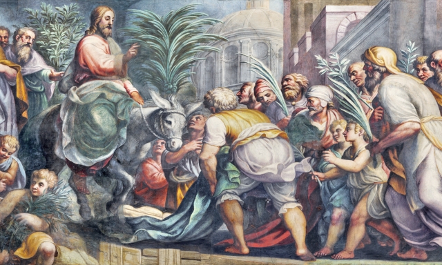 L'ingresso trionfale di Gesù in Gerusalemme - Lattanzio Gambara, Duomo di Parma