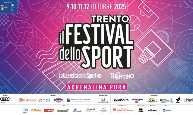 Il Festival dello Sport piace sempre più: sono 23 i partner che affiancano l'evento