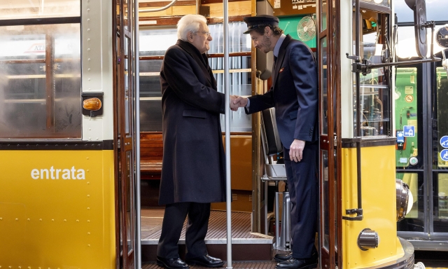 Il tram di Sergio Mattarella e Valentino Rossi è speciale, ecco perché