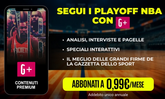 Segui le imprese dei campioni Nba con la promo "playoff Nba": : un anno di G+ a partire da 0,99€/mese