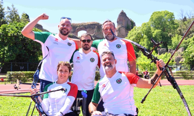 Trionfo azzurro agli Europei di Para-Archery a Roma: 6 ori, 3 argenti e 2 bronzi