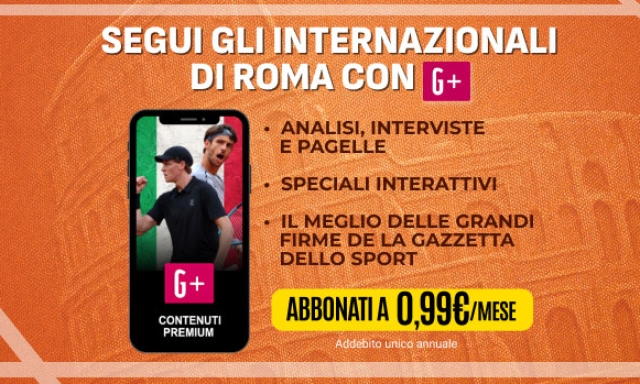 Celebra i successi di Jannik a Roma con la promo "Sinner n° 1": un anno di G+ a partire da 0,99€/mese