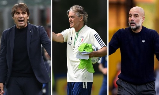 Sprint per l'Italia: Conte davanti, poi Mancini. Il sogno resta Guardiola