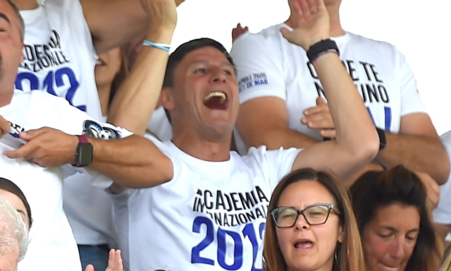 Javier Zanetti in tribuna a seguire il figlio: l'Accademia Inter U14 è campione di Lombardia