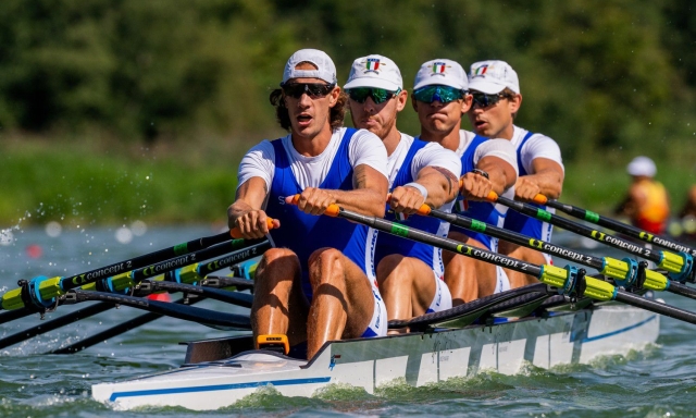 Il quattro di coppia è oro ai Mondiali. Che trionfo per i Cavalieri delle Acque