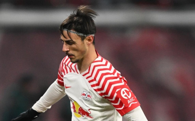 LEIPZIG, GERMANY - JANUARY 20: Eljif Elmas of Leipzig in action during the Bundesliga match between RB Leipzig and Bayer 04 Leverkusen at Red Bull Arena on January 20, 2024 in Leipzig, Germany. (Photo by Stuart Franklin/Getty Images)